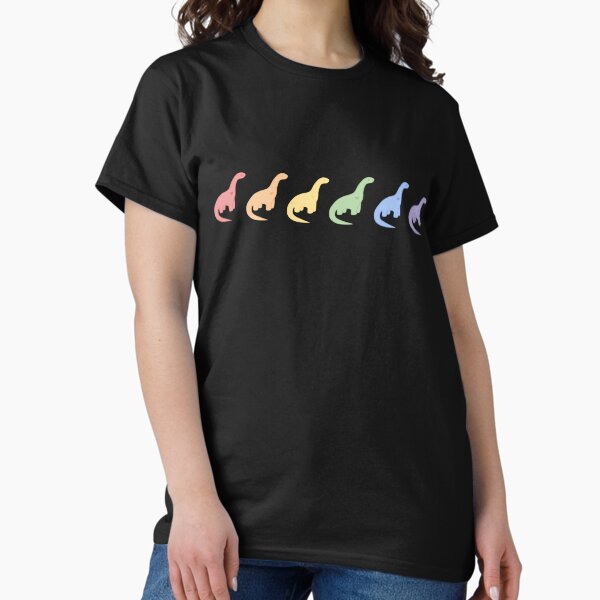 Item preview, Rainbow Dinosaurs (Black Background) designed and sold by elrathia.