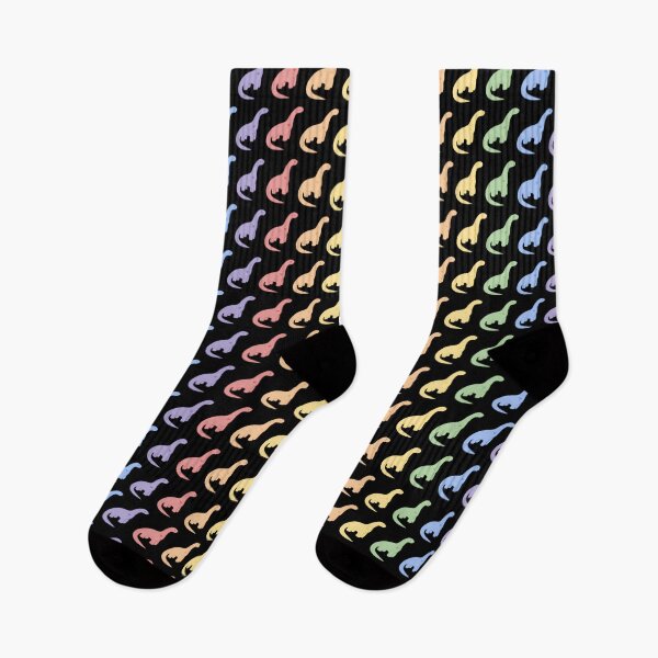 Item preview, Rainbow Dinosaurs (Black Background) designed and sold by elrathia.