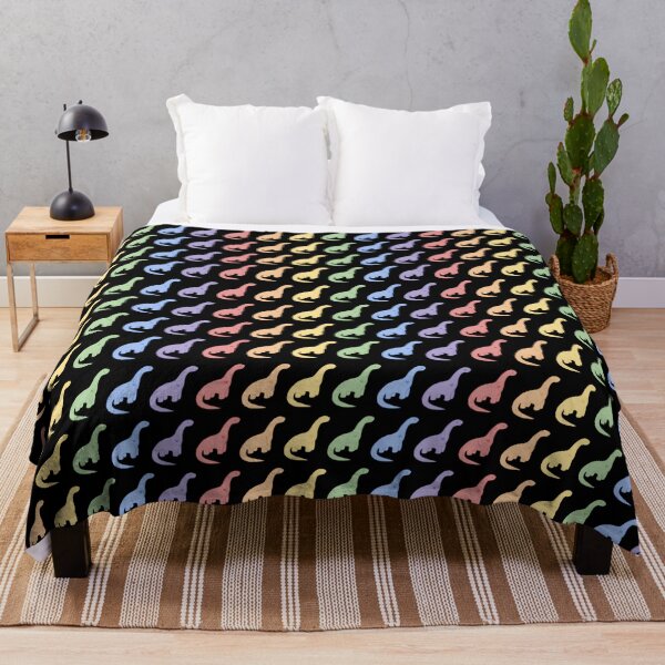 Item preview, Rainbow Dinosaurs (Black Background) designed and sold by elrathia.