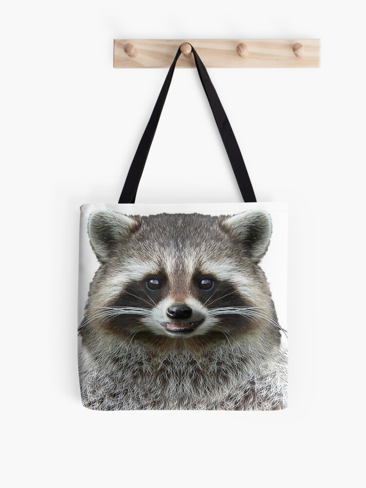 Racoon Tote Bag Trashy Side Tote Bag Gift for Animal Lover 