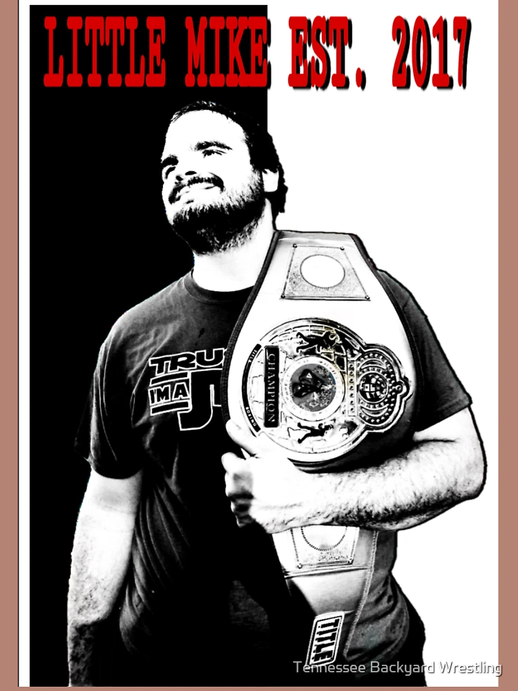 Thumbnail 4 of 4, Boxy T-Shirt, Little Mike EST. 2017 Merchandise designed and sold by Tennessee Backyard Wrestling.