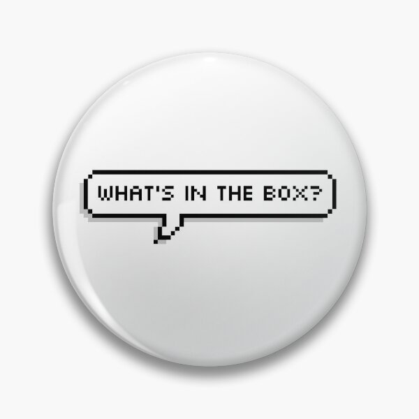Item preview, What's In The Box? Pixel Speech Bubble designed and sold by Lemon  Merch.