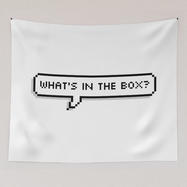 Item preview, What's In The Box? Pixel Speech Bubble designed and sold by Lemon  Merch.