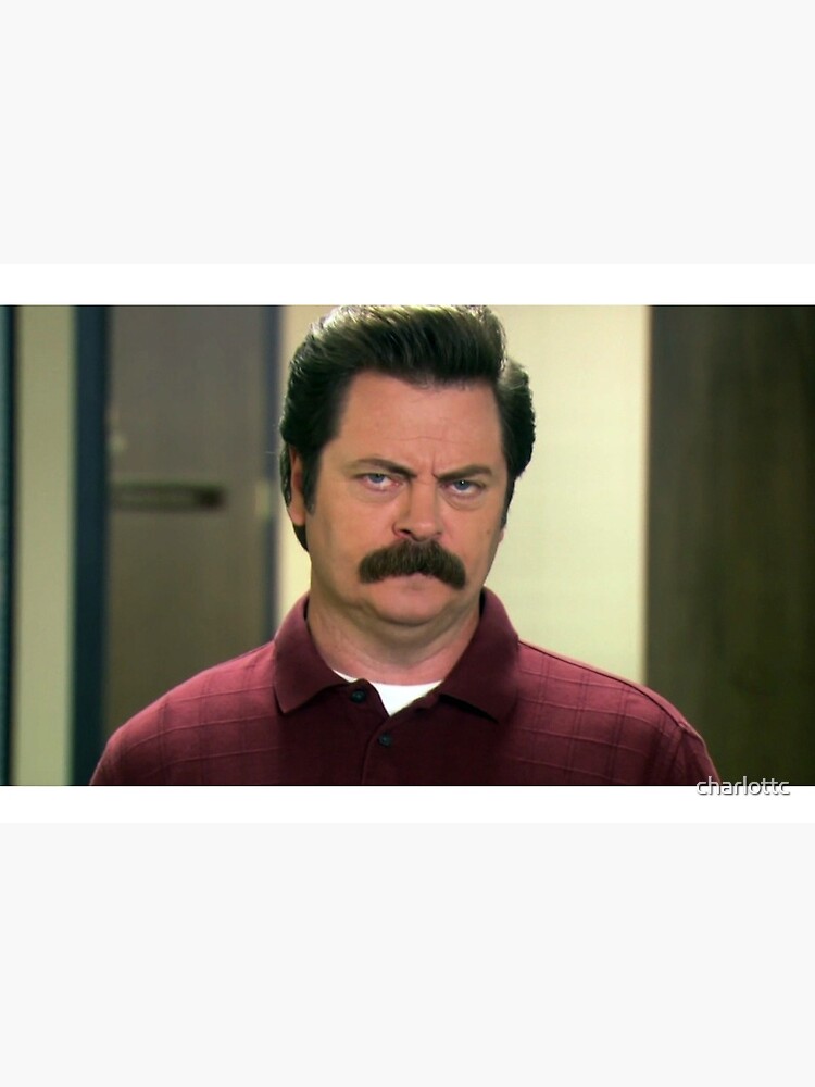 "ron swanson mask" Mask for Sale by charlottc Redbubble