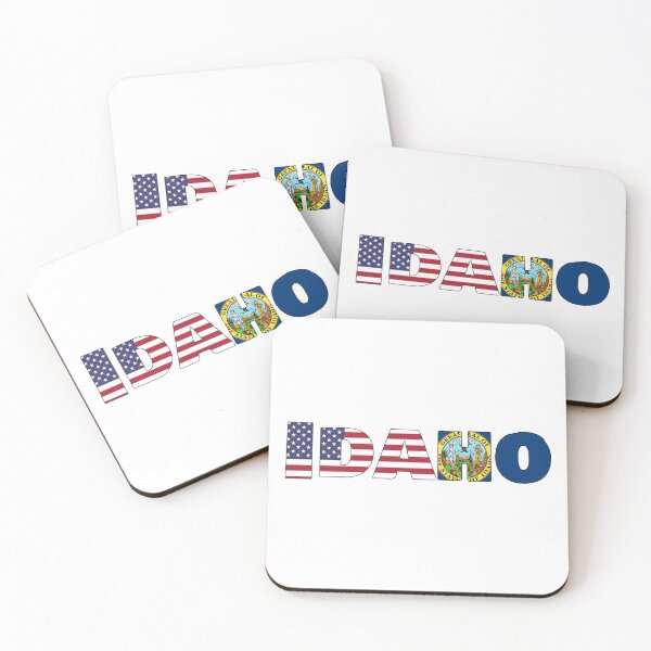 Item preview, Idaho State Flag/ American Flag designed and sold by ElevenGraphics.