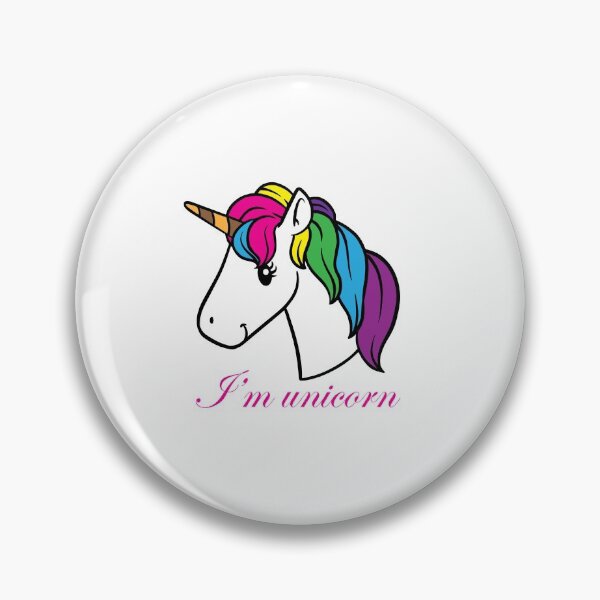 Item preview, Unicorn head with word I'm unicorn designed and sold by maipadpro.
