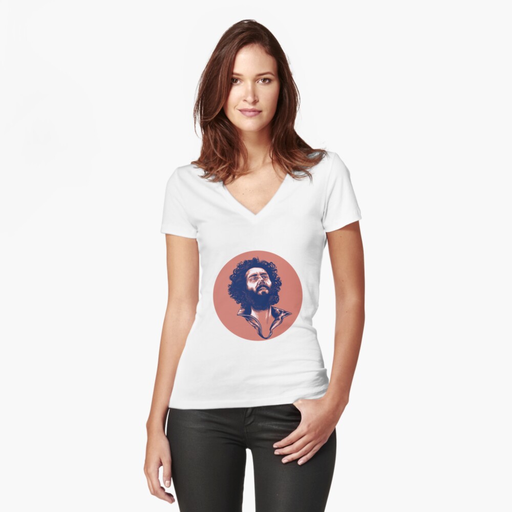 Item preview, Fitted V-Neck T-Shirt designed and sold by Guloo.