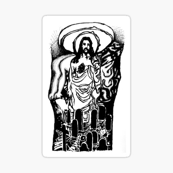 Item preview, Jesus Christ Graveyard designed and sold by bjornbrosdahl.