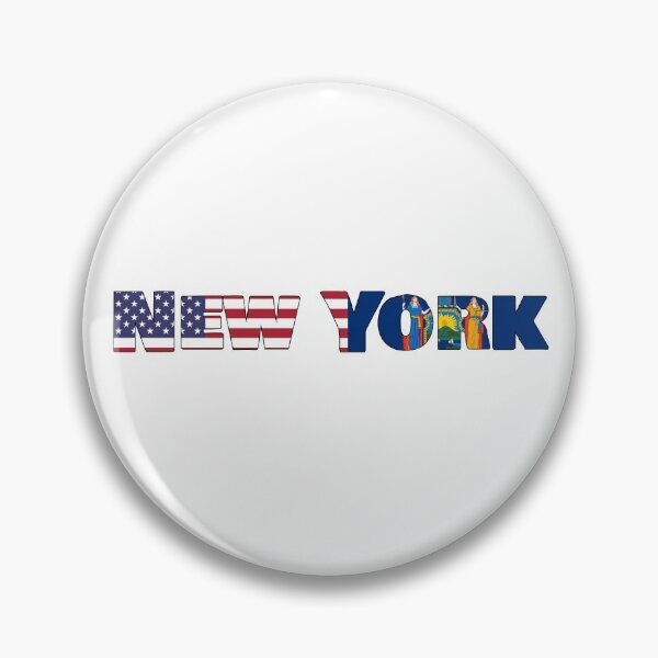 Item preview, New York State Flag/ American Flag designed and sold by ElevenGraphics.