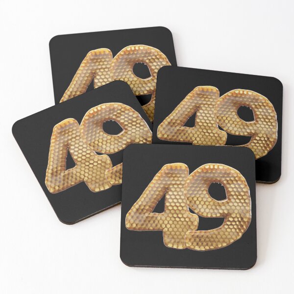 Item preview, 49 Number 3d Honey Numbers Font designed and sold by HelloFromAja.