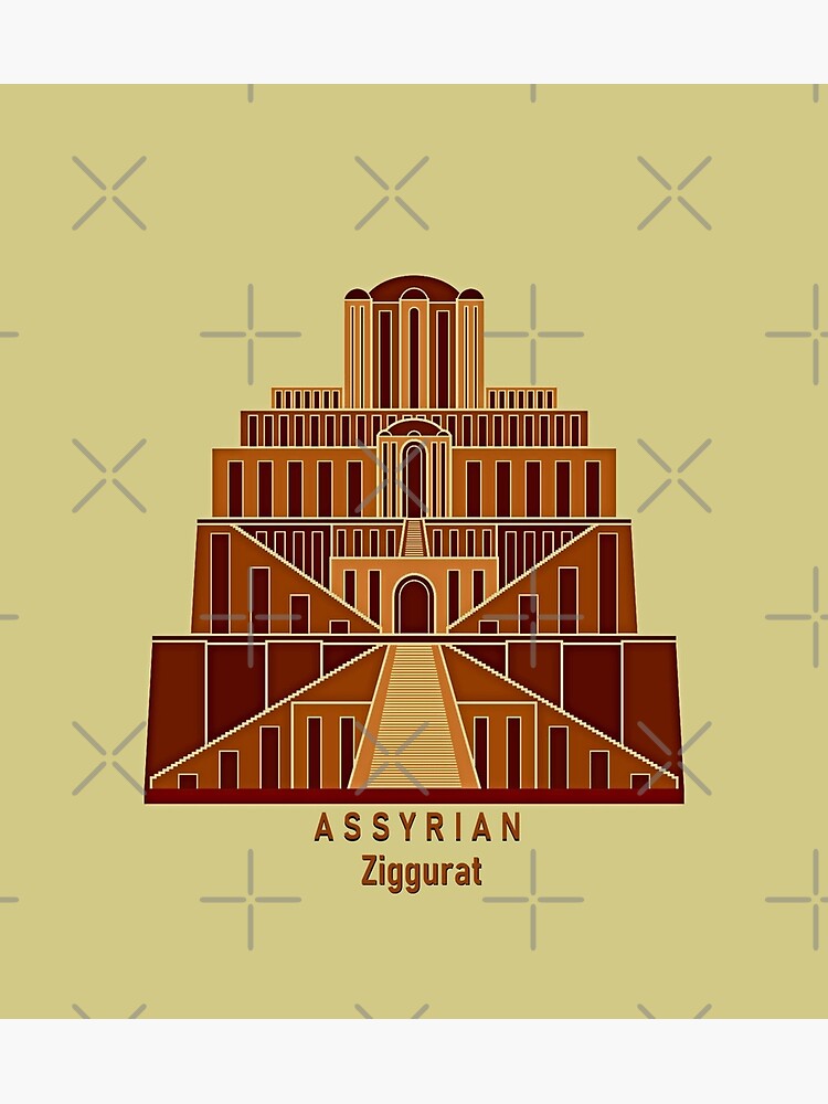 Assyrian Ziggurat Poster For Sale By Doniainart Redbubble