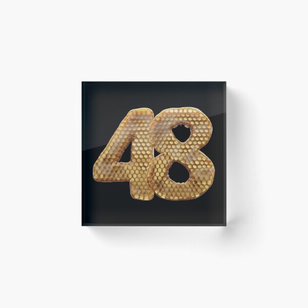 Item preview, 48 Number 3d Honey Numbers Font designed and sold by HelloFromAja.