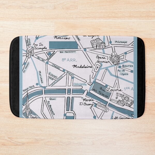 Item preview, Map of Paris - Champs Elysees designed and sold by moogfox.