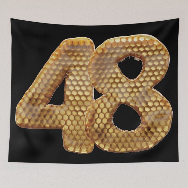 Item preview, 48 Number 3d Honey Numbers Font designed and sold by HelloFromAja.