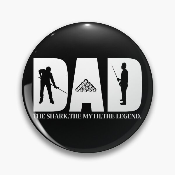 Item preview, Dad The Shark The Myth The Legend Pool Player Shirt Gear designed and sold by DynamicDesign.