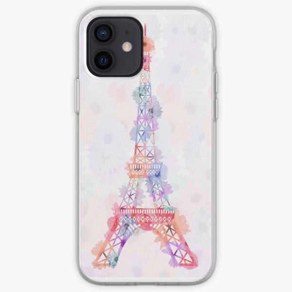 Fleur Tour Eiffel Paris Coque souple iPhone