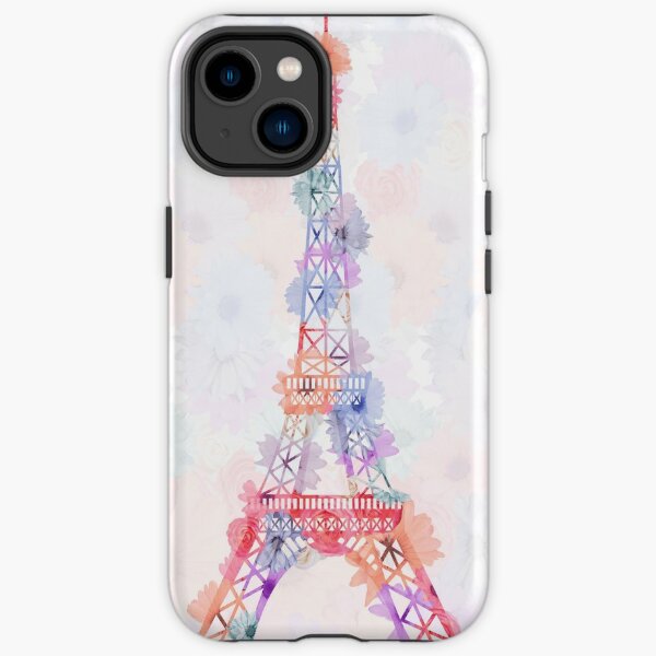 Flower Eiffel Tower Paris iPhone Tough Case