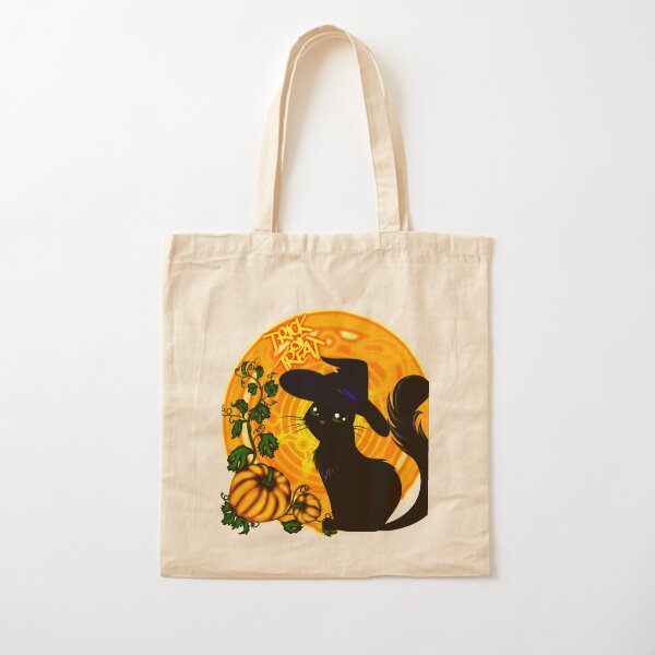 Halloween Katze - Süßes oder Saures! Baumwolltasche