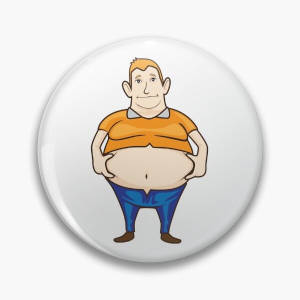Item preview, Fat man caught his belly designed and sold by maipadpro.
