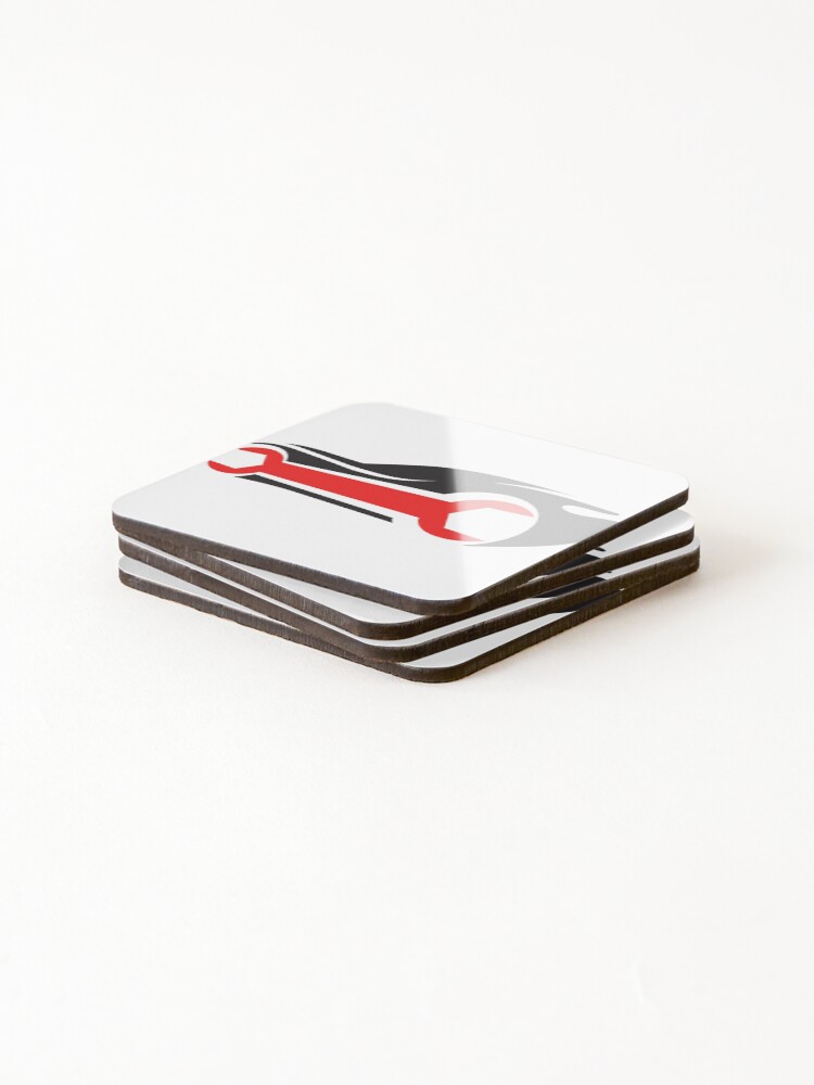 Thumbnail 4 of 5, Coasters (Set of 4), Abstract Car designed and sold by technohack.