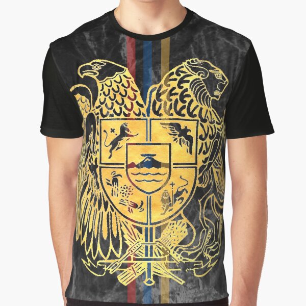 Item preview, Armenian Gerb dark gold designed and sold by YerevanShirts.