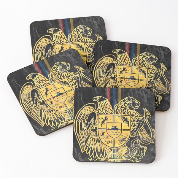 Item preview, Armenian Gerb dark gold designed and sold by YerevanShirts.