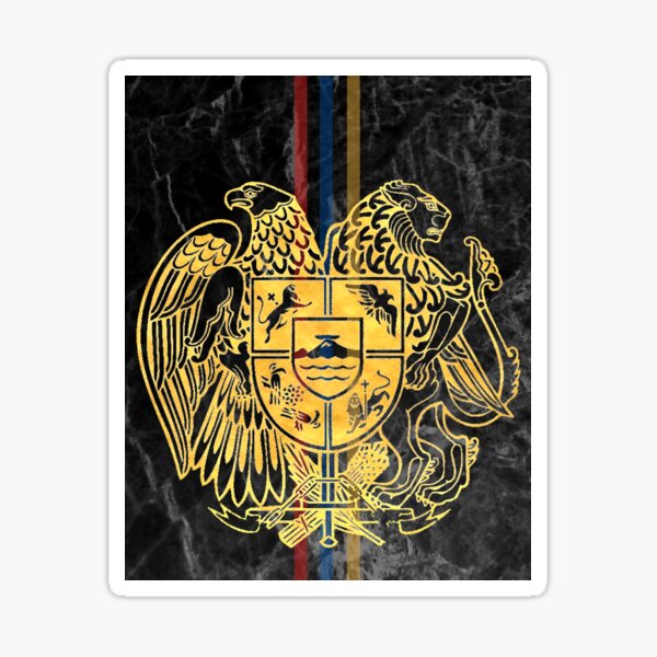Item preview, Armenian Gerb dark gold designed and sold by YerevanShirts.