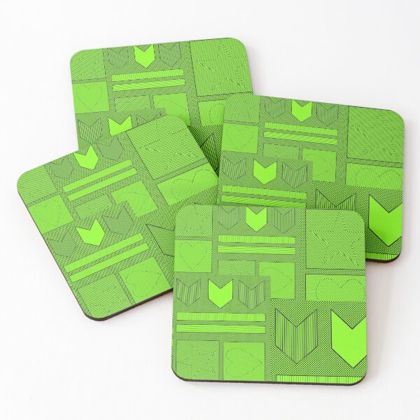 Item preview, Hearts and Stripes (Lime) designed and sold by PositiveWarfare.