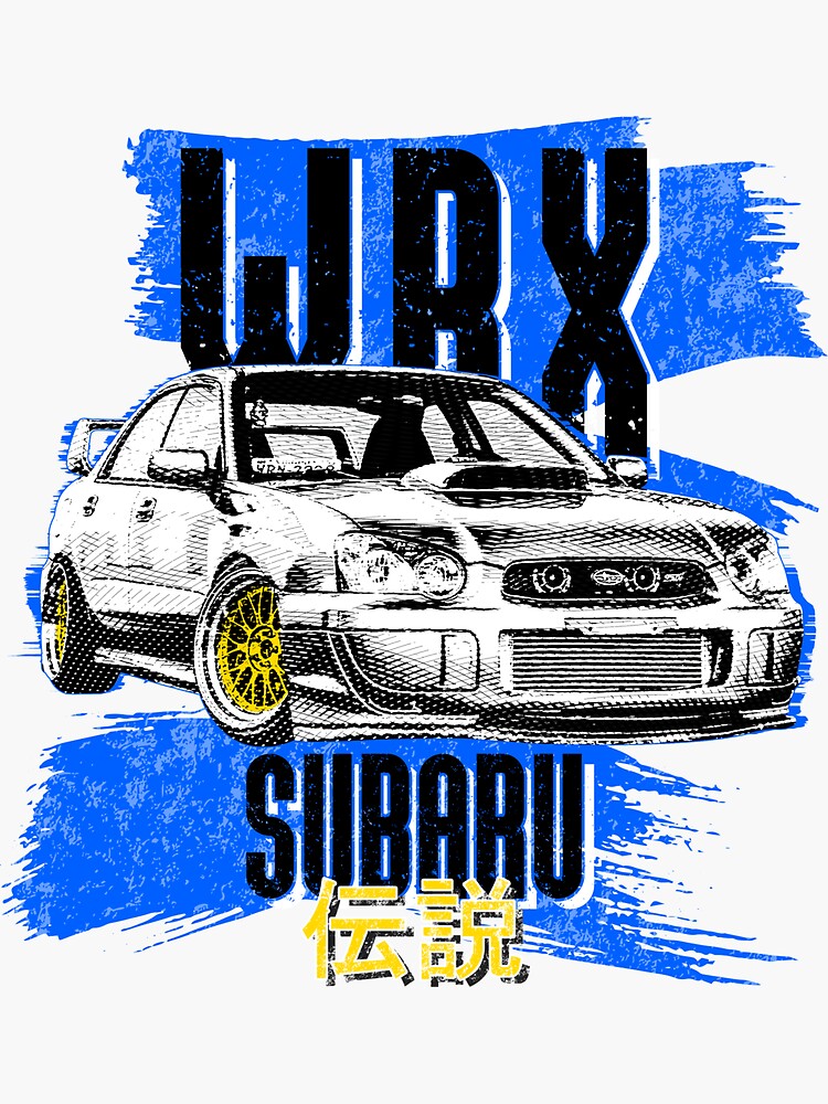 "WRX STI Subaru Impreza" Sticker for Sale by Svinil Redbubble