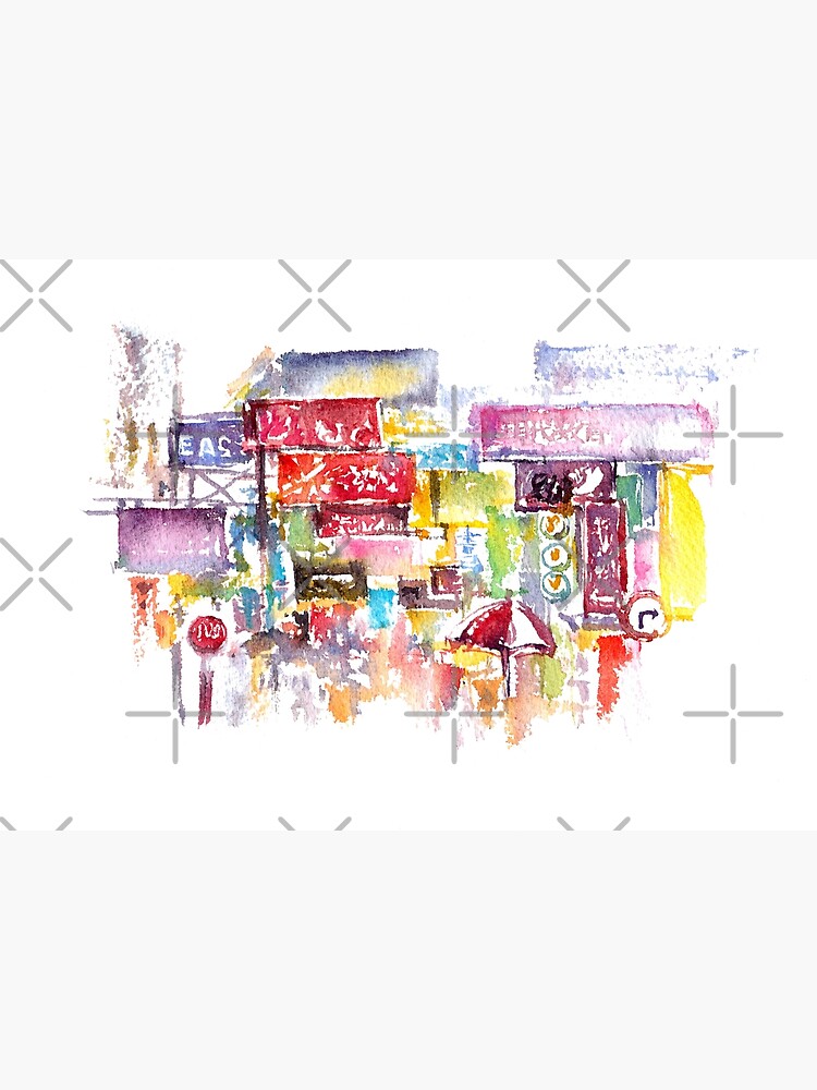 HK Mongkok Watercolors by whya