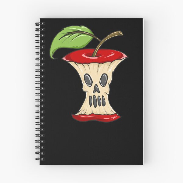 Item preview, Horror Apple Core Skeleton Face Scary Halloween Apple Shirt Gear designed and sold by DynamicDesign.