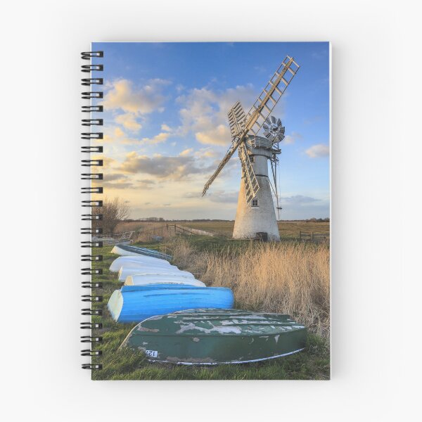 Item preview, Boats at Thurne Drainage Mill designed and sold by bitm2007.