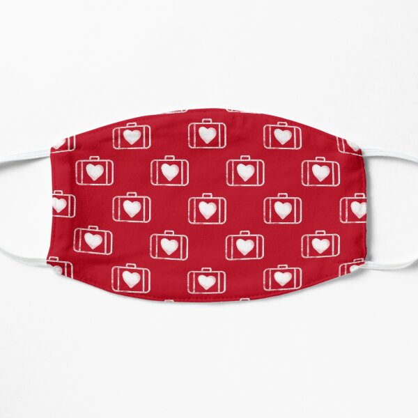u2 suitcase heart pattern Flat Mask
