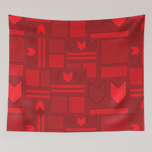 Item preview, Hearts and Stripes (Red) designed and sold by PositiveWarfare.