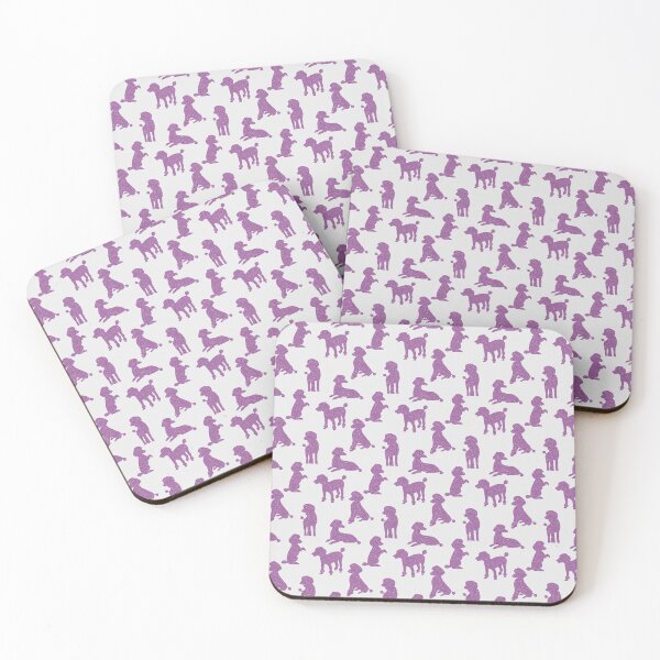 Item preview, Sparkly Pink Poodles on White designed and sold by StardustMyHeart.