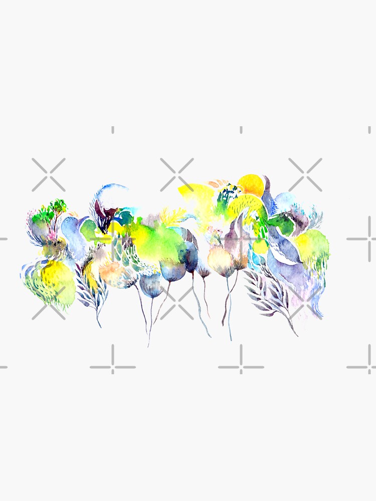 Abstract Blue Birds by whya