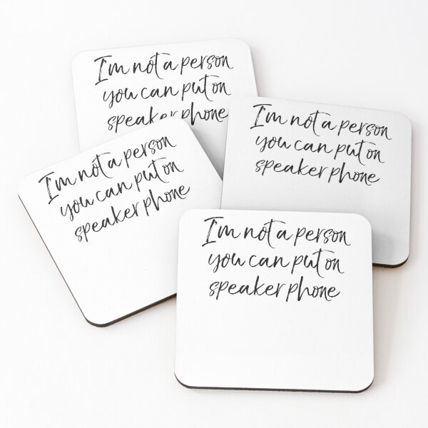 Item preview, I'm Not a Person You Can Put on Speaker Phone Funny Workout Quote designed and sold by TNDesignStudio.