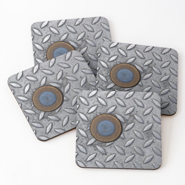 Item preview, Checker Plate Industrial Steel Metal designed and sold by headpossum.