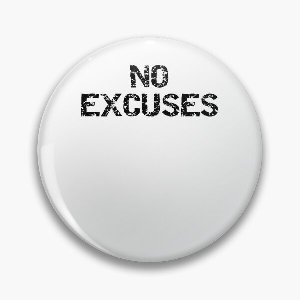 Artikelvorschau, Inspirational No Excuses Funny Workout Quote entworfen und verkauft von TNDesignStudio.