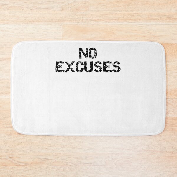 Item preview, Inspirational No Excuses Funny Workout Quote designed and sold by TNDesignStudio.
