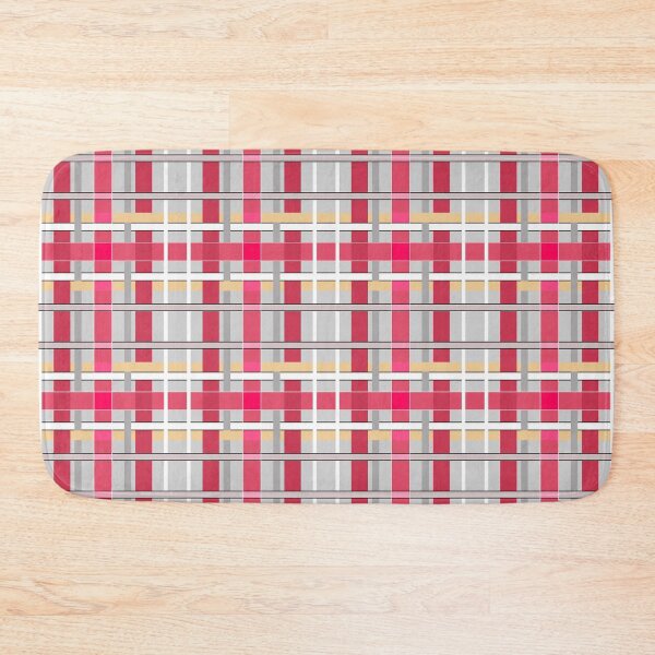 Item preview, Grey-pink plaid check checkered tartan scottish designed and sold by fuzzyfox.