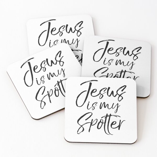 Item preview, Jesus is My Spotter Funny Workout Quote designed and sold by TNDesignStudio.