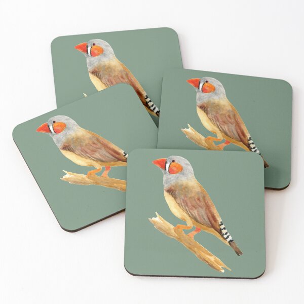Item preview, Watercolor Zebra Finch designed and sold by Puffer-Press.