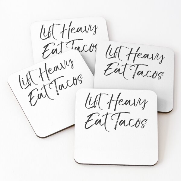 Item preview, Lift Heavy Eat Tacos Funny Workout Quote designed and sold by TNDesignStudio.