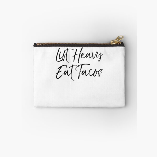 Artikelvorschau, Lift Heavy Eat Tacos Funny Workout Quote entworfen und verkauft von TNDesignStudio.