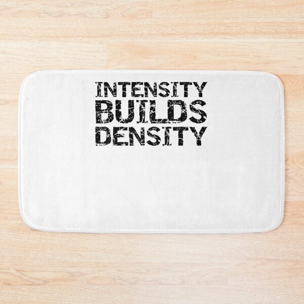 Item preview, Lifting Gift Intensity Builds Density Funny Workout Quote designed and sold by TNDesignStudio.