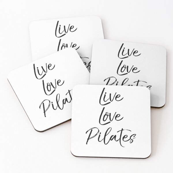 Item preview, Live Love Pilates Funny Workout Quote designed and sold by TNDesignStudio.