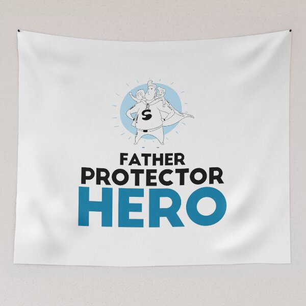 Item preview, FATHER GIFT : FATHER PROTECTOR HERO, father's day gift, super father designed and sold by Edgy DESIGNS.