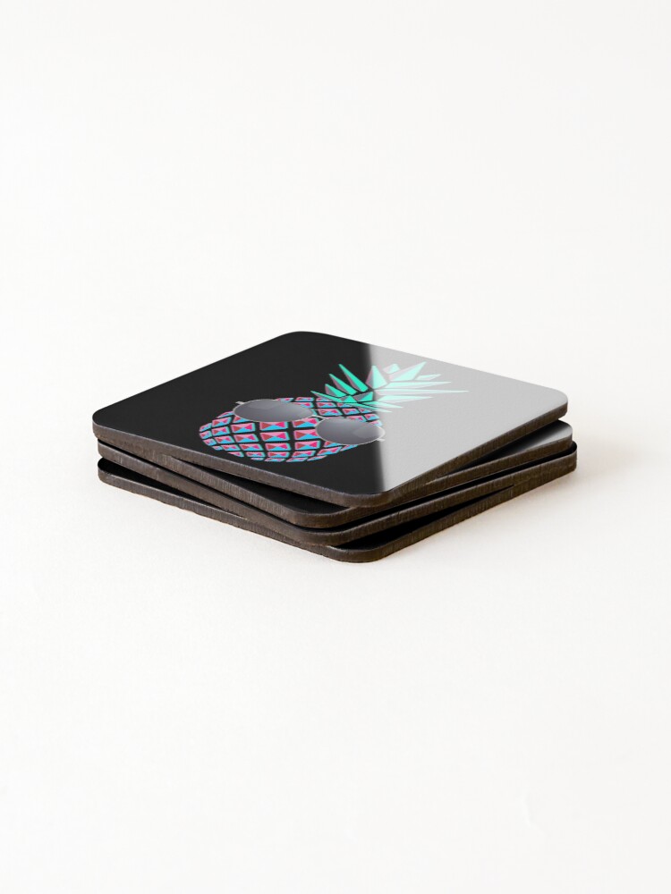 Thumbnail 4 of 5, Coasters (Set of 4), cool pineapple designed and sold by Raeolus.