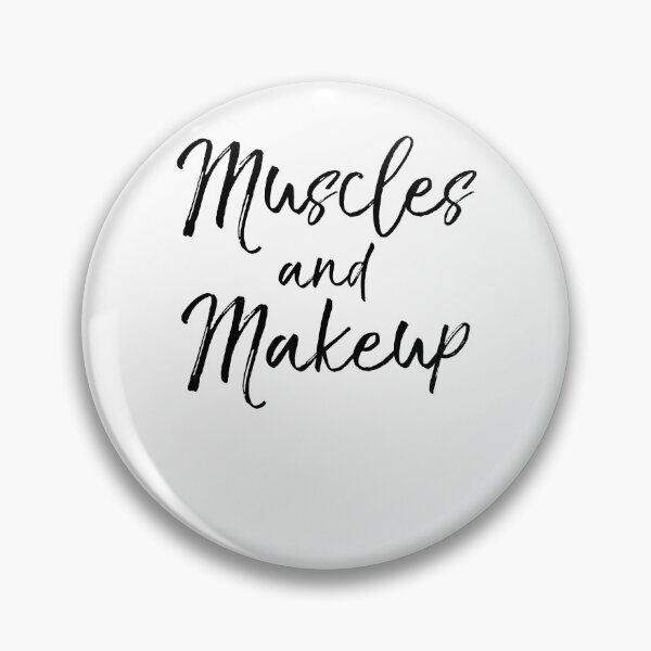 Artikelvorschau, Muscles and Makeup Funny Workout Quote entworfen und verkauft von TNDesignStudio.